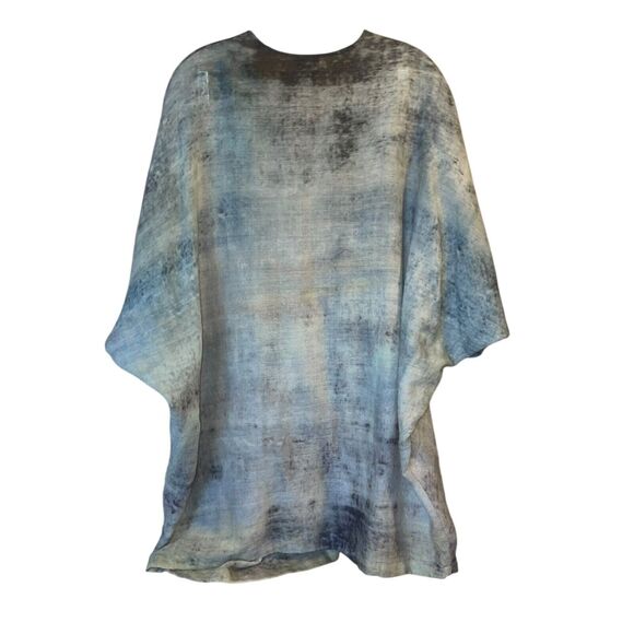 Neeru Kumar M Artist Lagenlook Handwoven Dyed Wool Tunic Dolman Sleeve Top - Picture 3 of 7